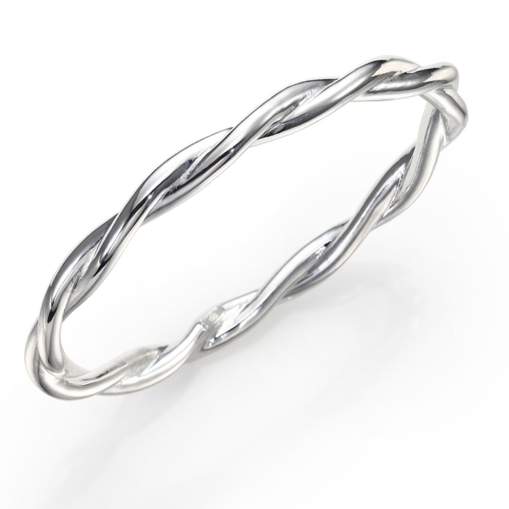 NWOT IPPOLITA SILVER GLAMAZON TWISTED BANGLE